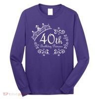 40th Birthday Princess Long Sleeve Shirt thumb 0