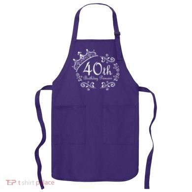 40th Birthday Princess Apron