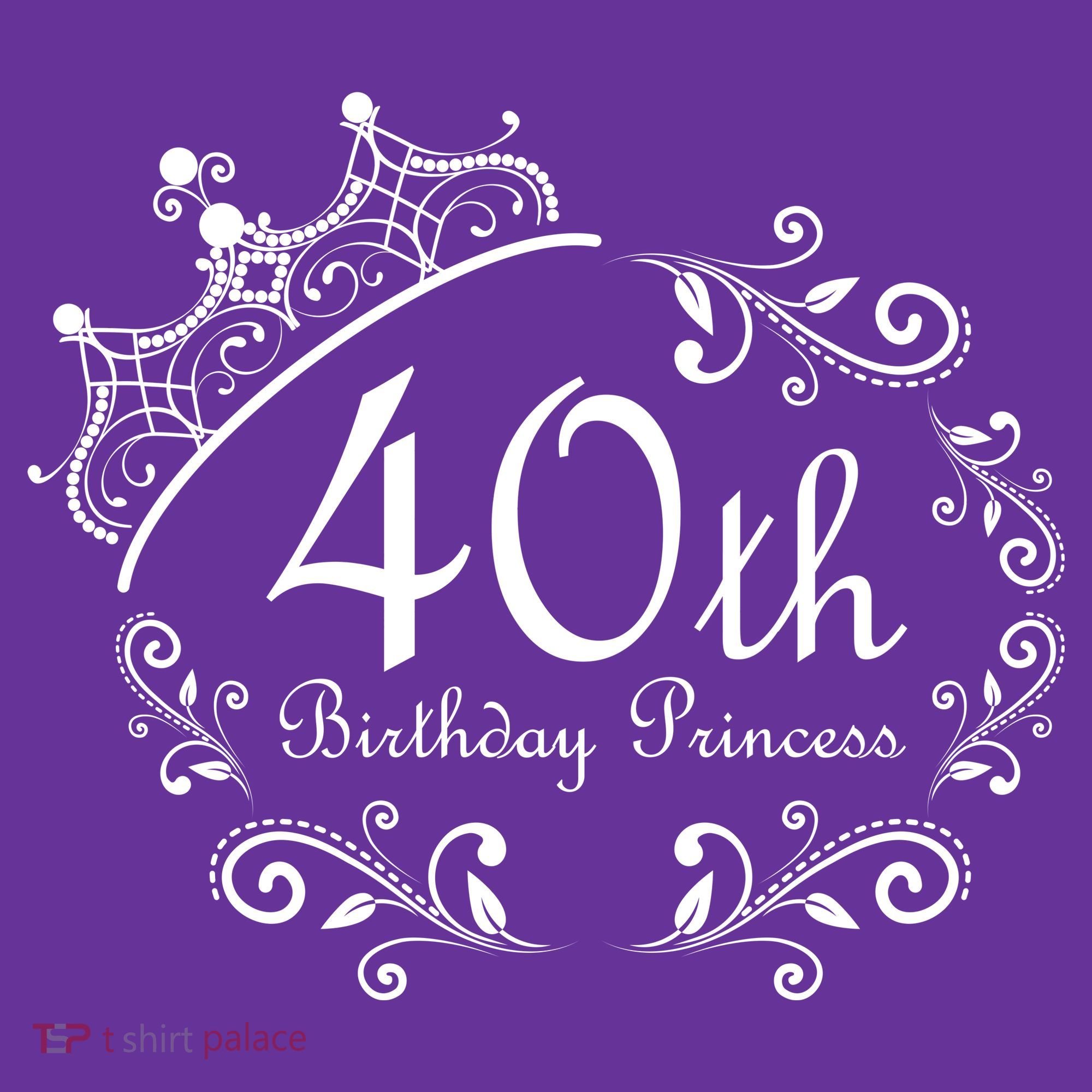 40th Birthday Princess Apron