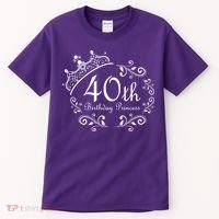 40th Birthday Princess Tall T-Shirt thumb 0