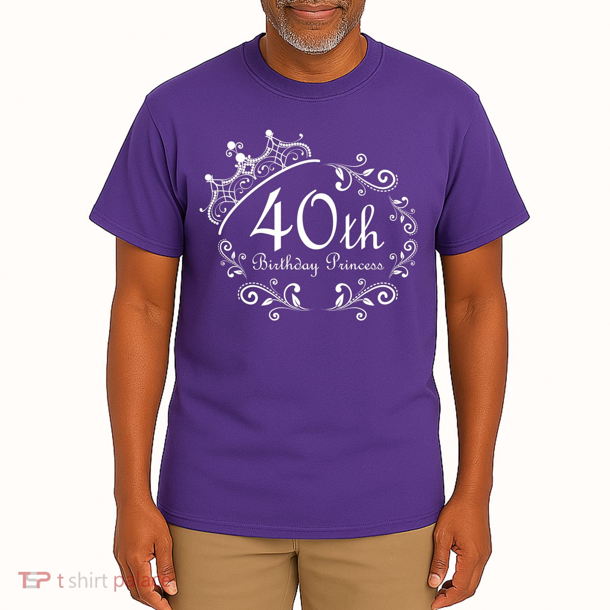 40th Birthday Princess Tall T-Shirt