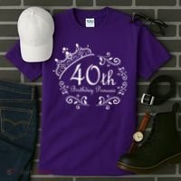 40th Birthday Princess Tall T-Shirt thumb 3