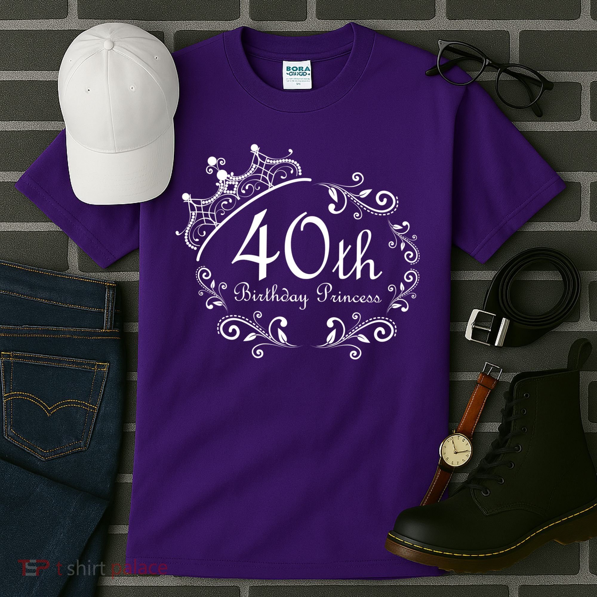 40th Birthday Princess Tall T-Shirt
