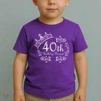 40th Birthday Princess Toddler T-Shirt thumb 2