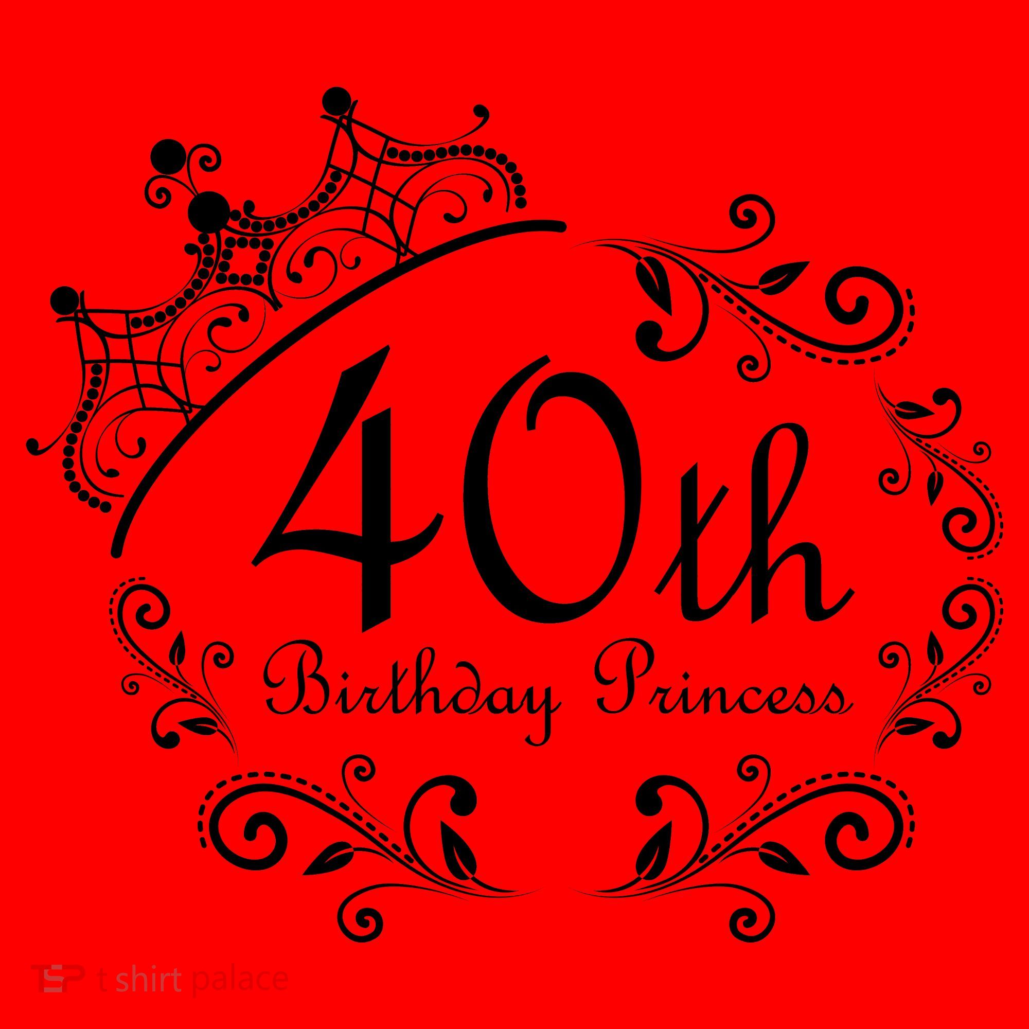 40th Birthday Princess Santa Hat