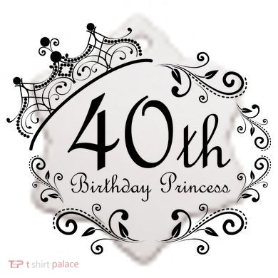 40th Birthday Princess Ceramic Ornament