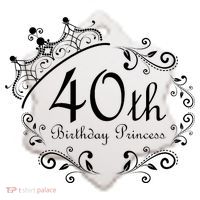 40th Birthday Princess Ceramic Ornament thumb 2