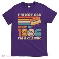 40th 1986 Birthday Retro I'm Not Old I'm A Classic Best Of Cassette Tape  T-Shirt thumb 0