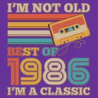 40th 1986 Birthday Retro I'm Not Old I'm A Classic Best Of Cassette Tape  T-Shirt thumb 7