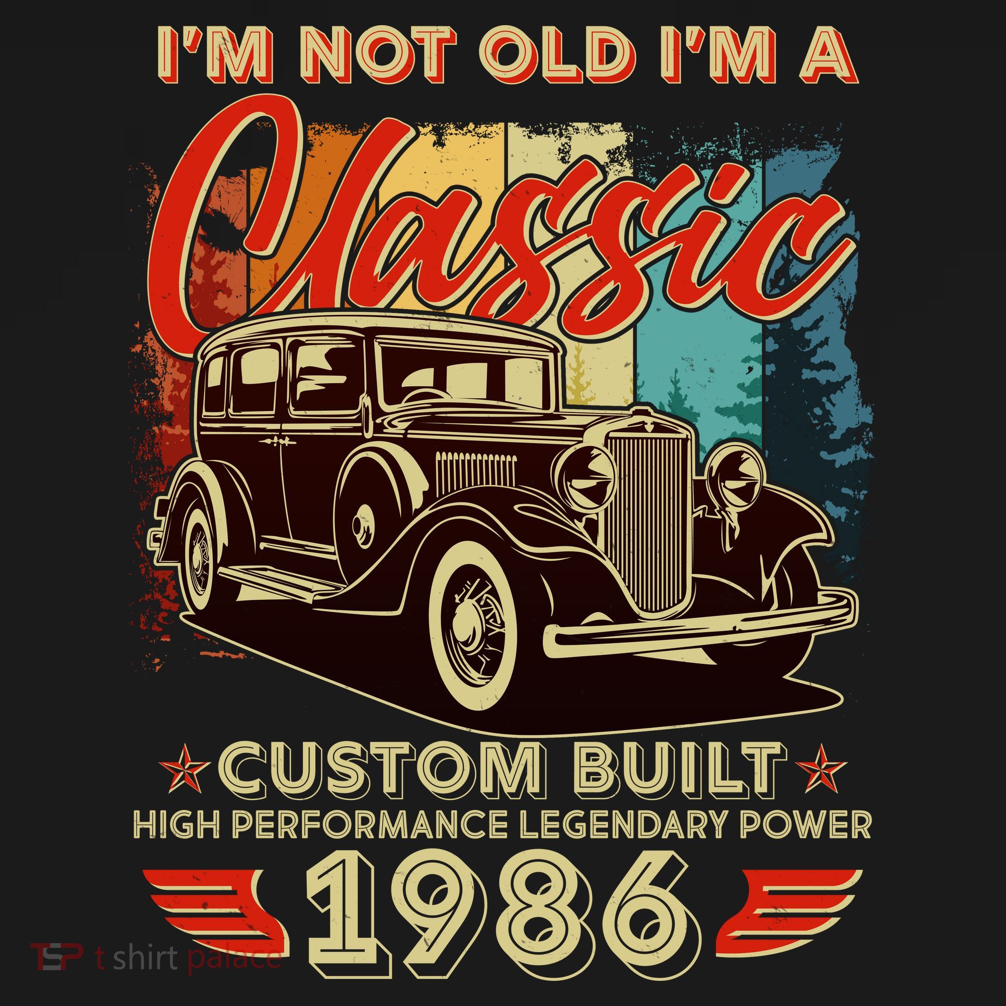 40th 1986 Birthday I'm Not Old I'm A Classic Custom Built High Performance Legendary Power  Ornament