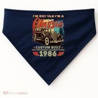 40th 1986 Birthday I'm Not Old I'm A Classic Custom Built High Performance Legendary Power  USA-Made Doggie Bandana thumb 0