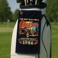 40th 1986 Birthday I'm Not Old I'm A Classic Custom Built High Performance Legendary Power  Golf Towel thumb 2