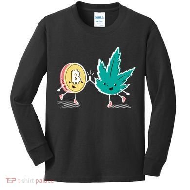 420 Bitcoin Kids Long Sleeve Shirt