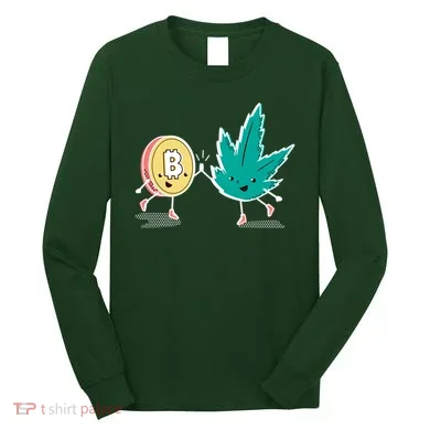 420 Bitcoin Long Sleeve Shirt