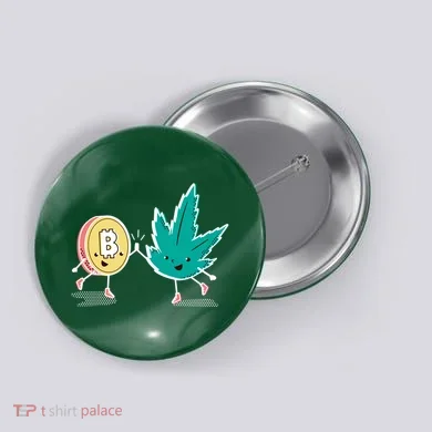 420 Bitcoin Button