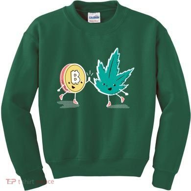 420 Bitcoin Kids Sweatshirt
