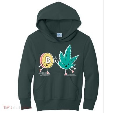 420 Bitcoin Kids Hoodie