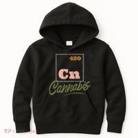420 Cannabis Periodic Element Kids Hoodie thumb 0