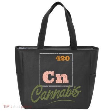 420 Cannabis Periodic Element Tote Bag