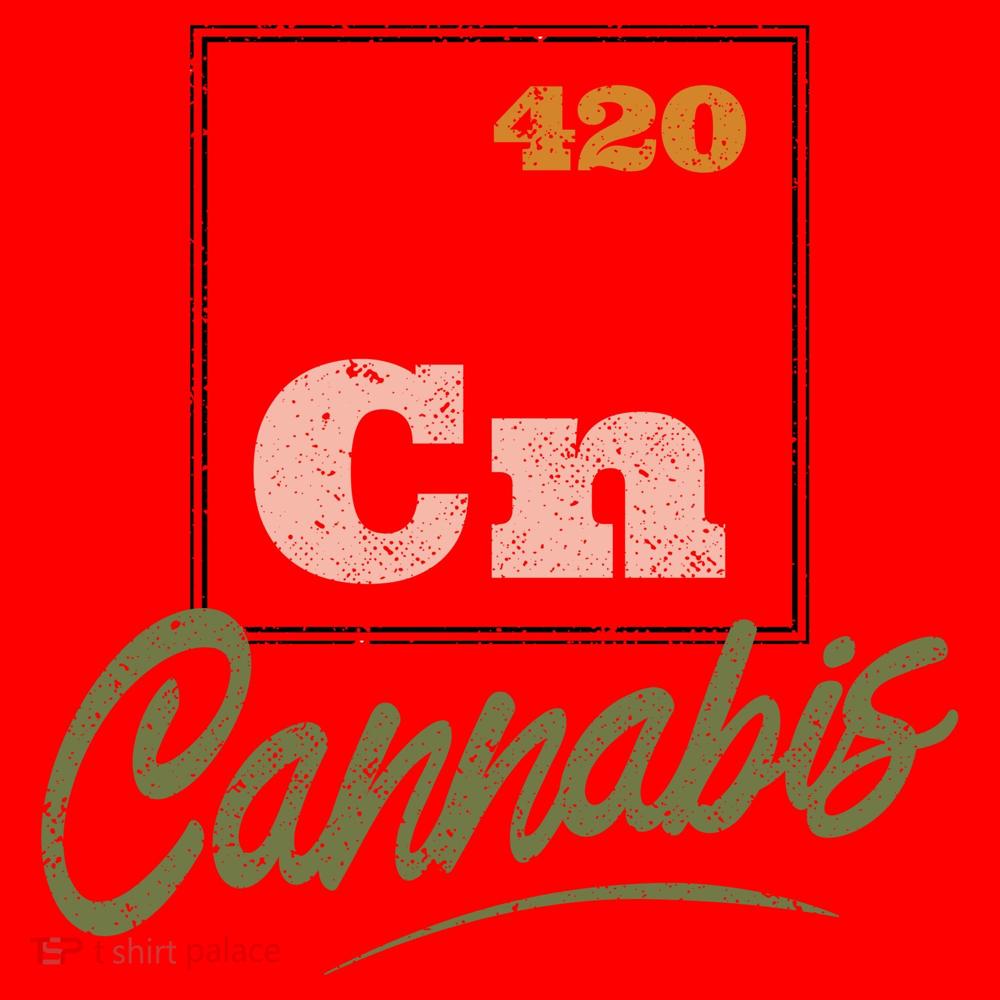 420 Cannabis Periodic Element Santa Hat