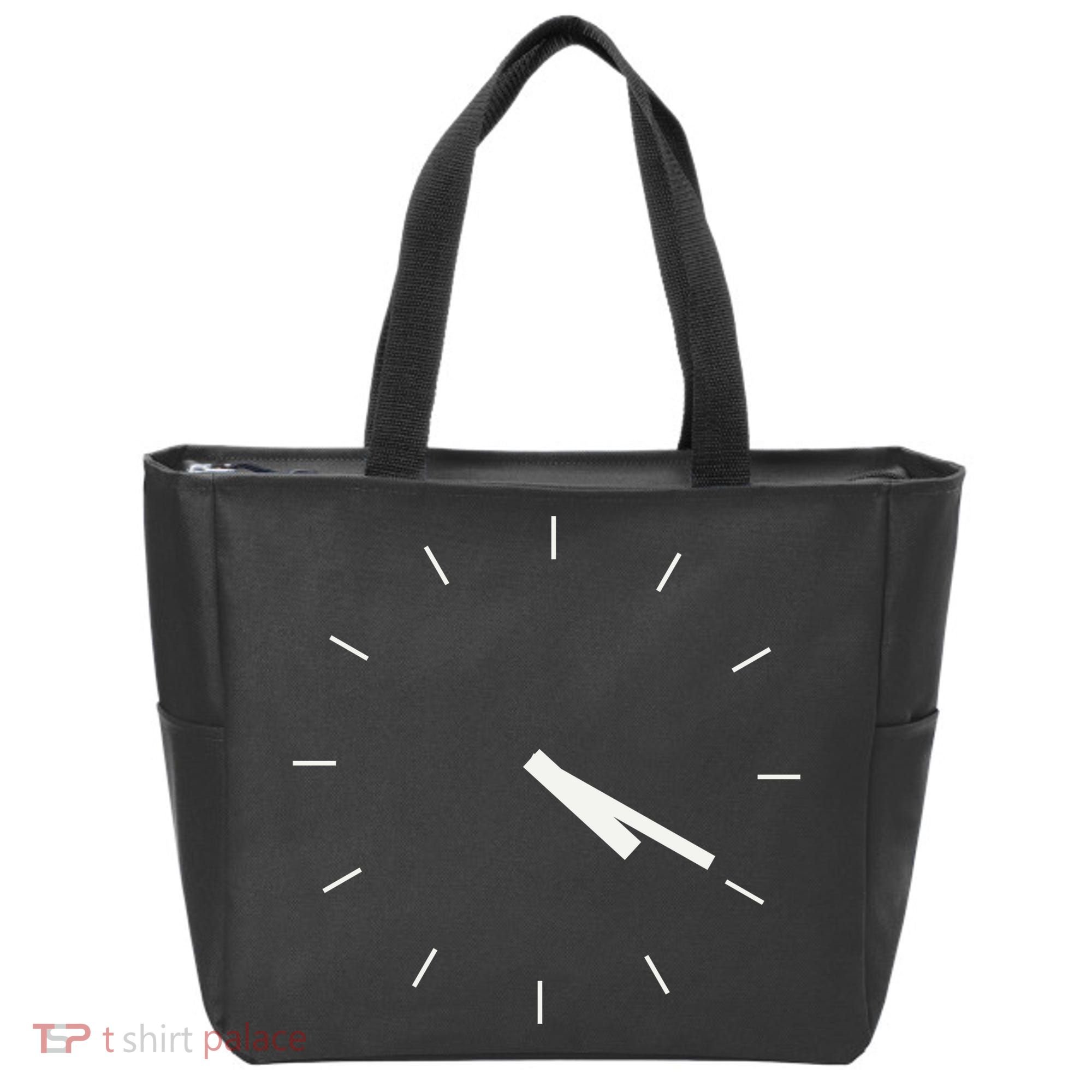 420 Funny Time Clock Tote Bag