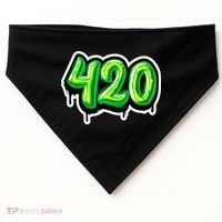 420 Graffiti  USA-Made Doggie Bandana thumb 0