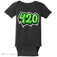 420 Graffiti  Baby Bodysuit thumb 0