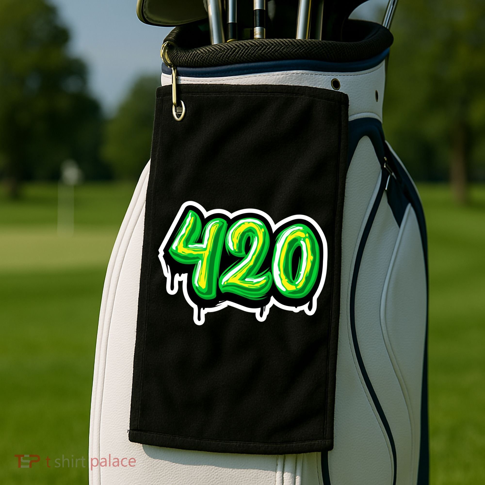 420 Graffiti  Golf Towel