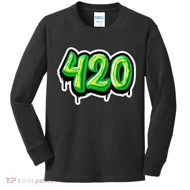 420 Graffiti  Kids Long Sleeve Shirt