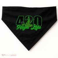 420 High Life Medical Marijuana Weed USA-Made Doggie Bandana thumb 0
