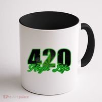 420 High Life Medical Marijuana Weed Coffee Mug thumb 1