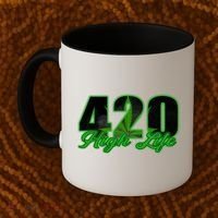 420 High Life Medical Marijuana Weed Coffee Mug thumb 2
