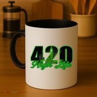 420 High Life Medical Marijuana Weed Coffee Mug thumb 4