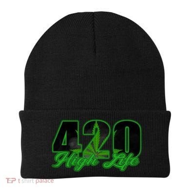 420 High Life Medical Marijuana Weed Beanie