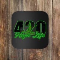 420 High Life Medical Marijuana Weed Coaster thumb 0