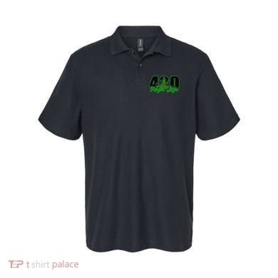 420 High Life Medical Marijuana Weed Polo