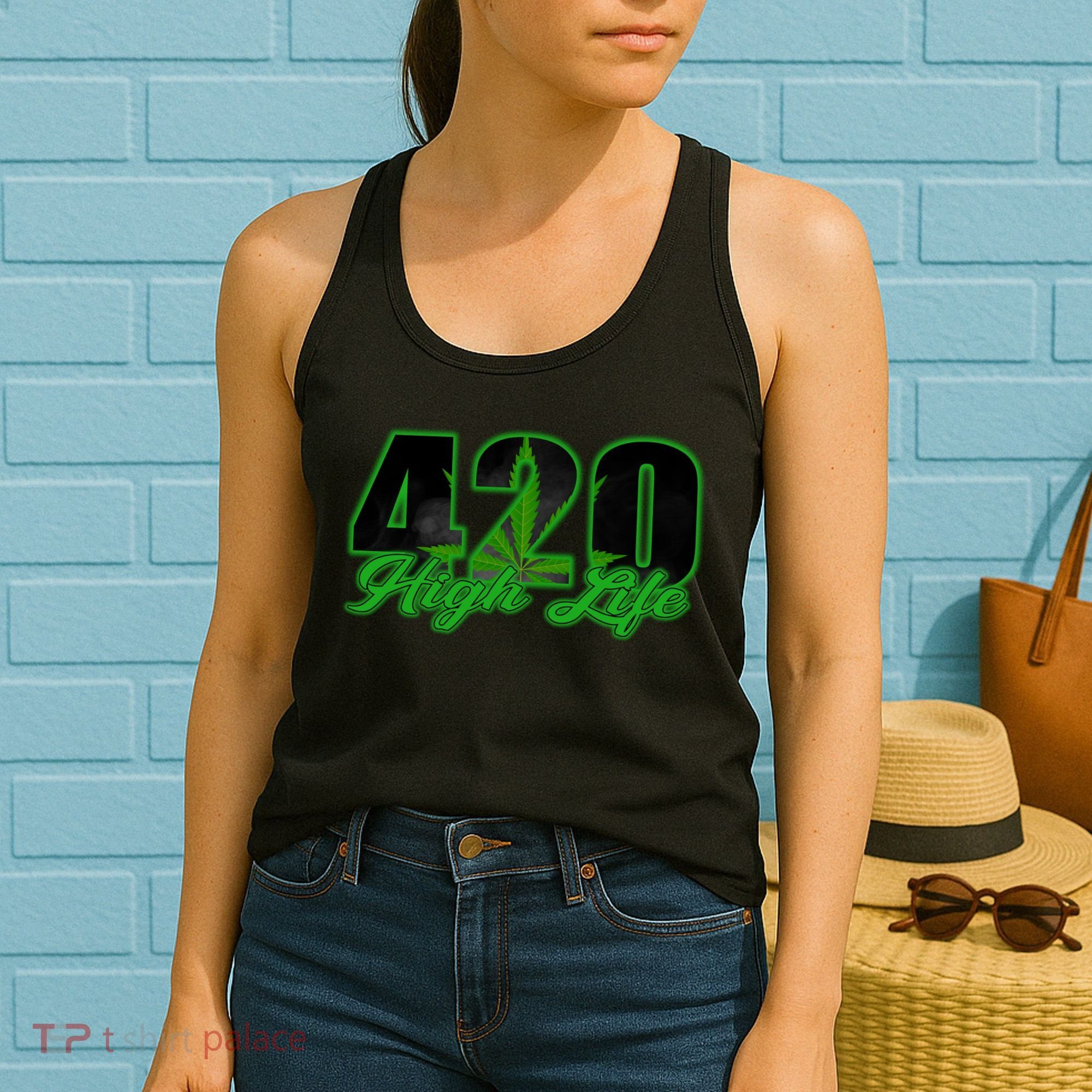 420 High Life Medical Marijuana Weed Women's Tank Top
