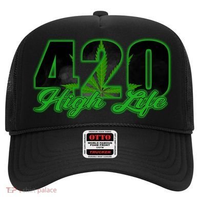 420 High Life Medical Marijuana Weed Hat