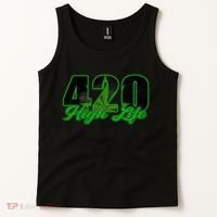 420 High Life Medical Marijuana Weed Tank Top thumb 2