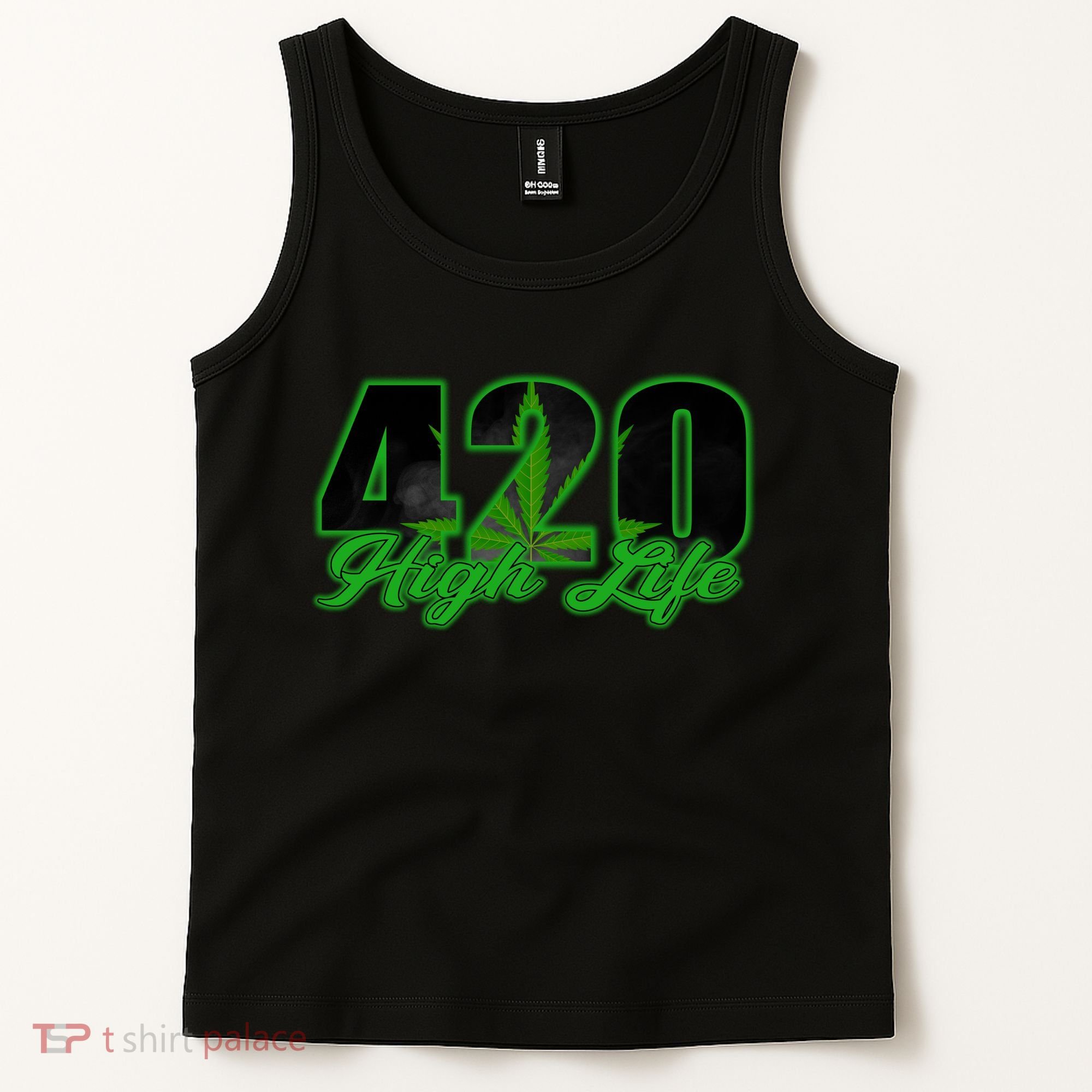 420 High Life Medical Marijuana Weed Tank Top
