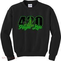 420 High Life Medical Marijuana Weed Kids Sweatshirt thumb 0