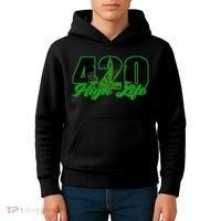 420 High Life Medical Marijuana Weed Kids Hoodie thumb 4