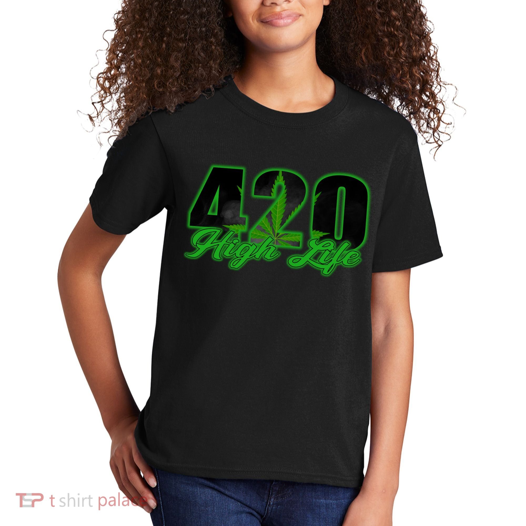 420 High Life Medical Marijuana Weed Kids T-Shirt