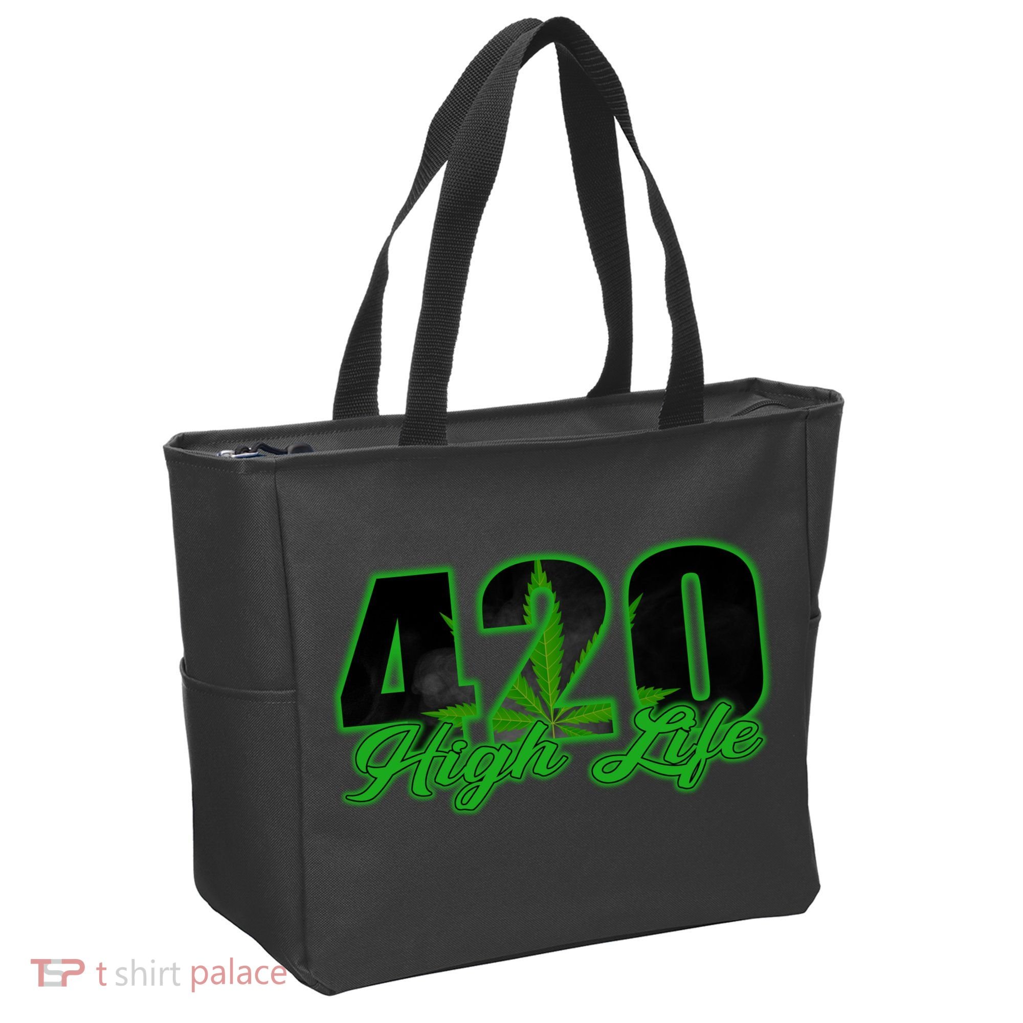 420 High Life Medical Marijuana Weed Tote Bag