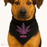 420 Leaf USA-Made Doggie Bandana thumb 1