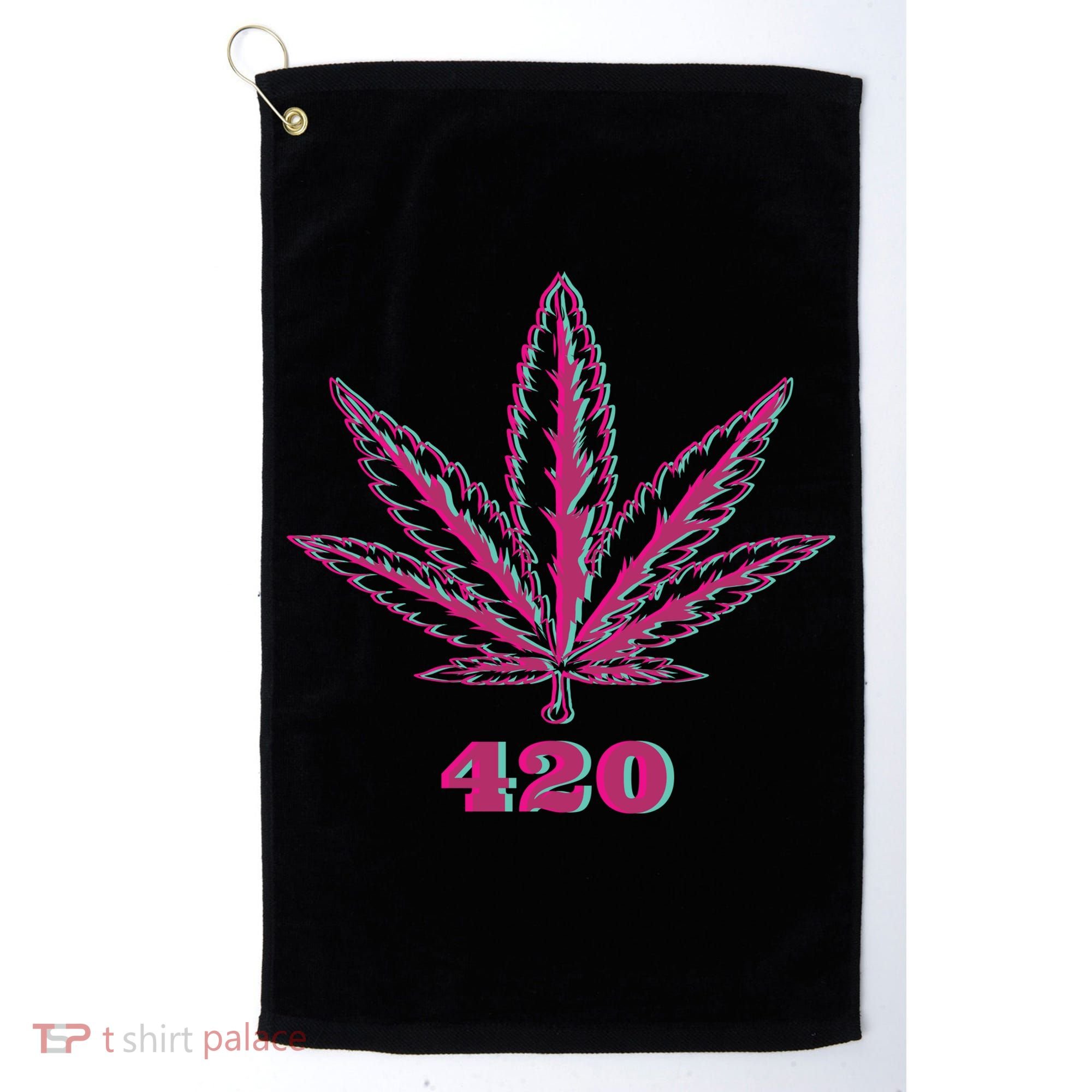 420 Leaf Golf Towel