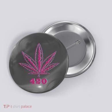 420 Leaf Button