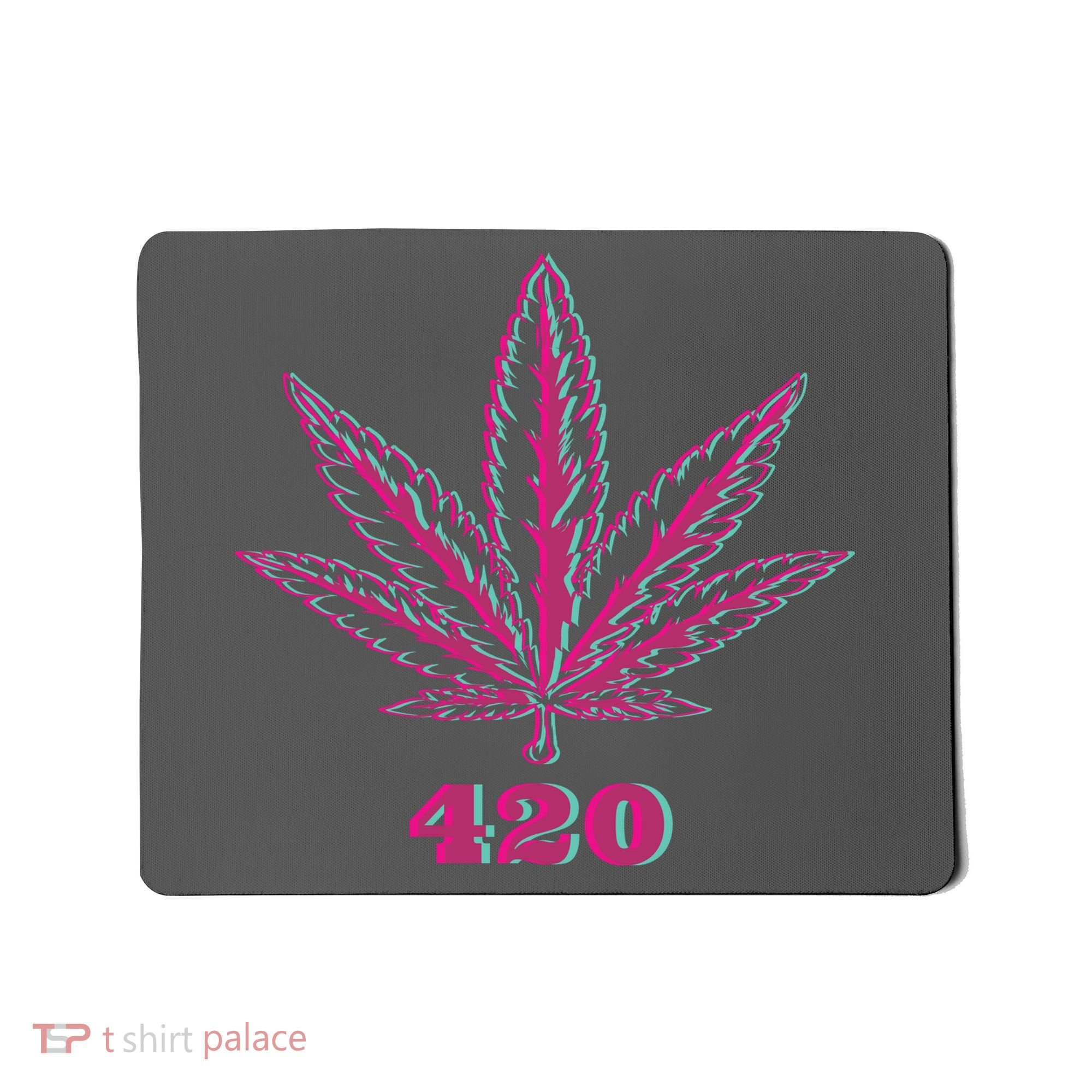 420 Leaf Mousepad