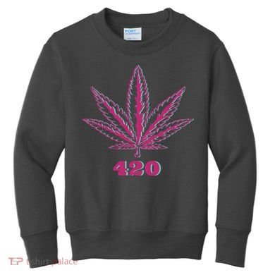 420 Leaf Kids Sweatshirt