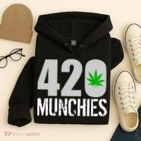 420 Munchies Weed Leaf Hoodie thumb 4